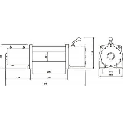 Лебедка СТОКРАТ LD 9.0 SW, 9000 lbs, 12V, 5.0 л.с. Лебедка СТОКРАТ LD 9.0 SW, 9000 lbs, 12V, 5.0 л.с.